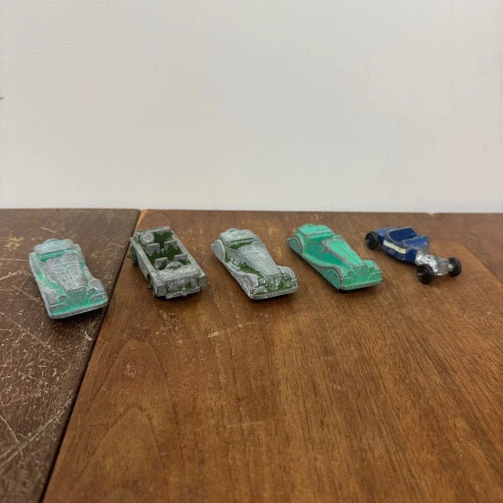 Vintage 1960s Midge toy Rockford Diecast Toy Cars Lot Roadster Troop‎ Carrier
